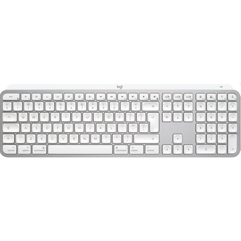 Logitech MX Keys S for MAC - bezdrátová podsvícená klávesnice - US - bledošedá