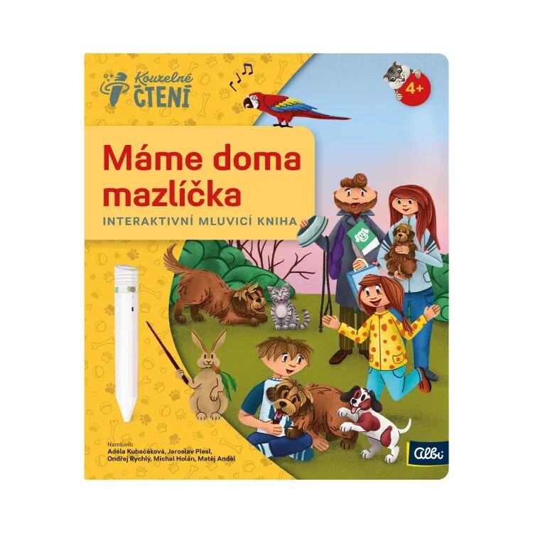 Albi Kniha Máme doma mazlíčka (Kouzelné čtení)