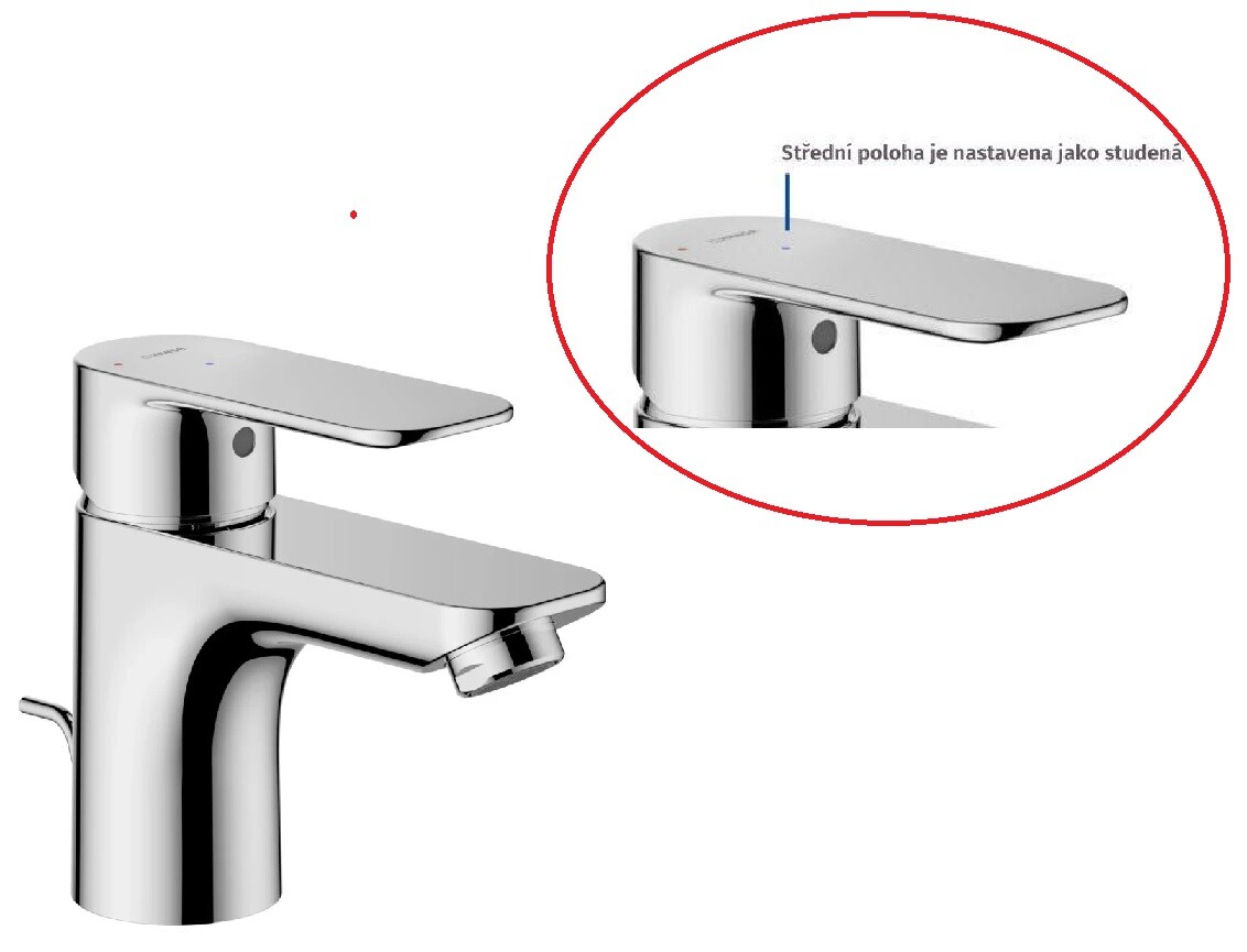 Umyvadlová baterie Jednopáková, Cold Start, HANSA BASIC 5540224300006