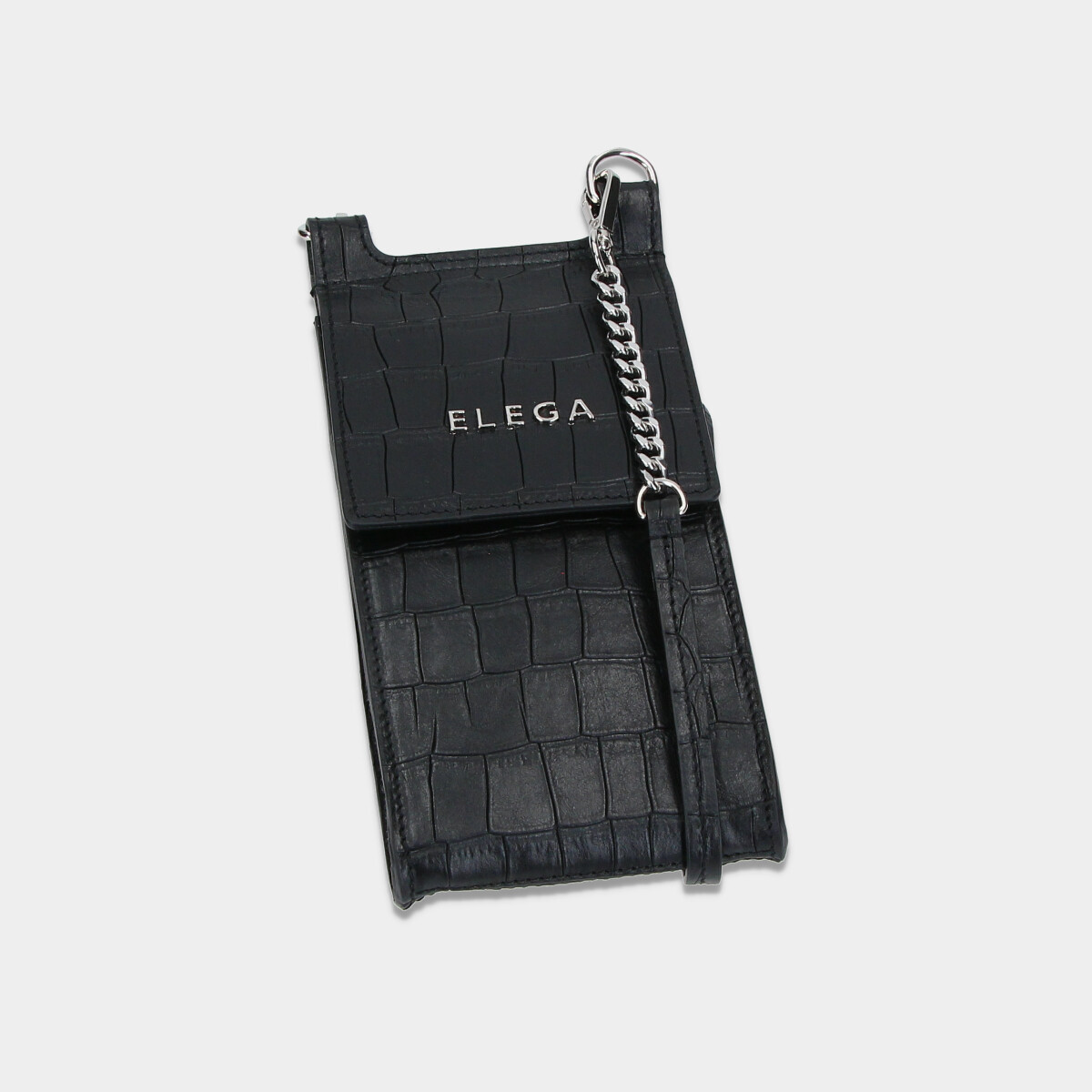 ELEGA Pouzdro na telefon Chainy černá kroko