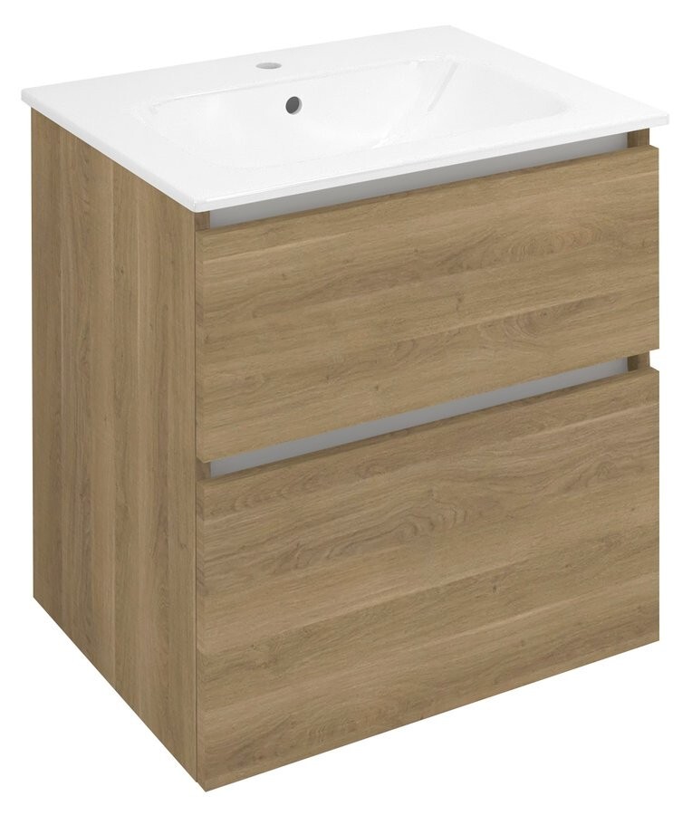 SAPHO EZARA umyvadlová skříňka 59,2x64x46cm, dub cuneo EZ601-2525