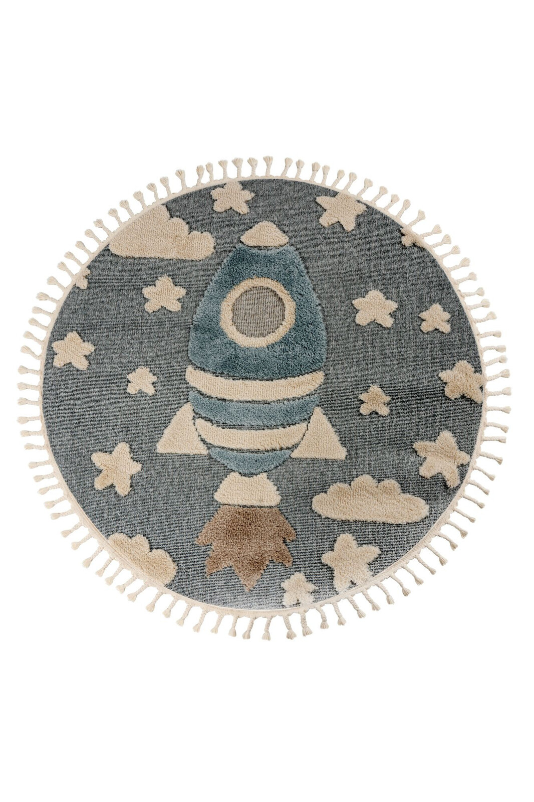 Dětský kusový koberec My Fano 391 Spac kruh, 133x133, modrá, dětský pokoj, Obsession