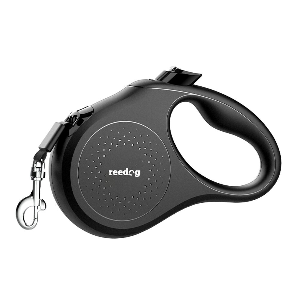 Reedog Senza Basic samonavíjecí vodítko M 25kg/ 5 m páska / pastelové černé | Vodítka pro psy
