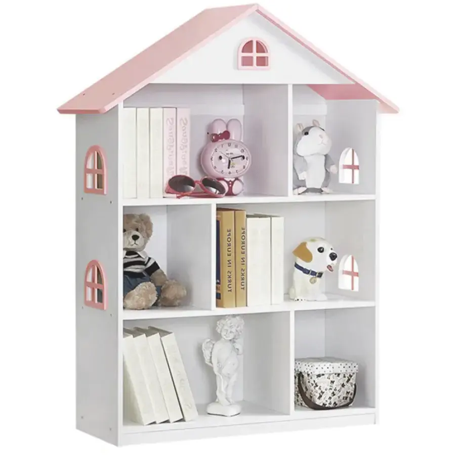 Tempo Kondela Dětská knihovna MAISON TYP 1 - bílá/růžová