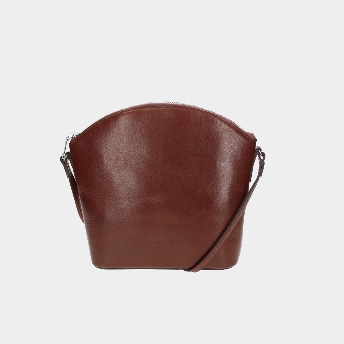 ELEGA Malé crossbody Caroll hnědá/stříbro