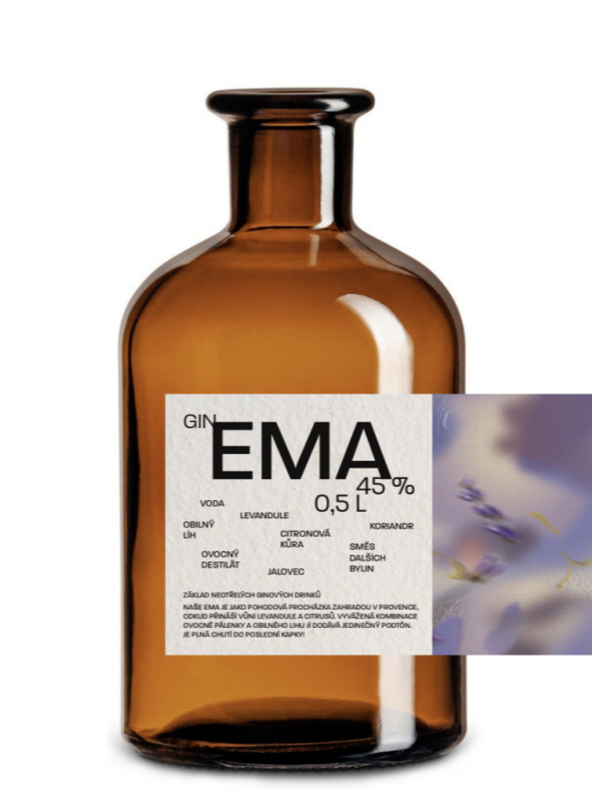 Šafránka Distillery Šafránka EMA Gin 45% 0,5l