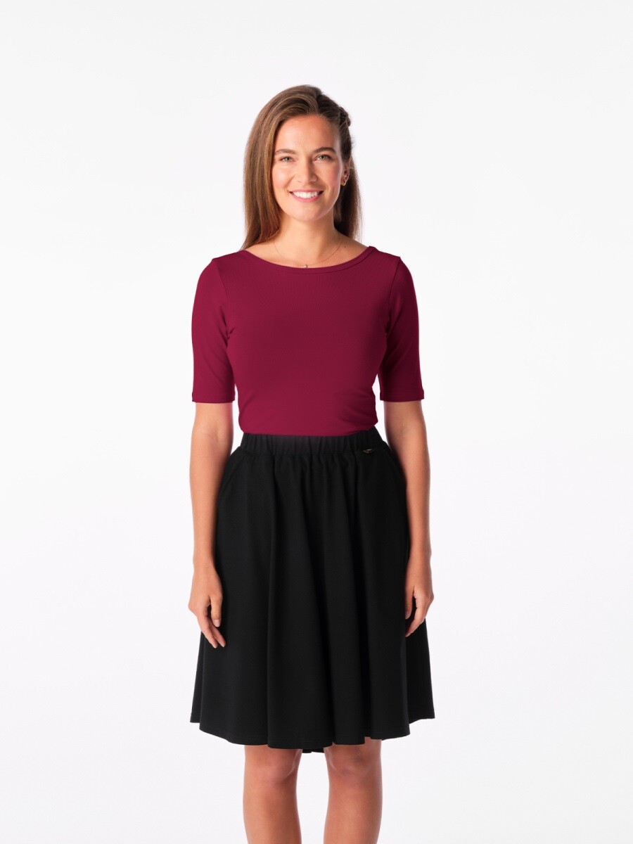 Dámské tričko cityzen ennis bordó 44