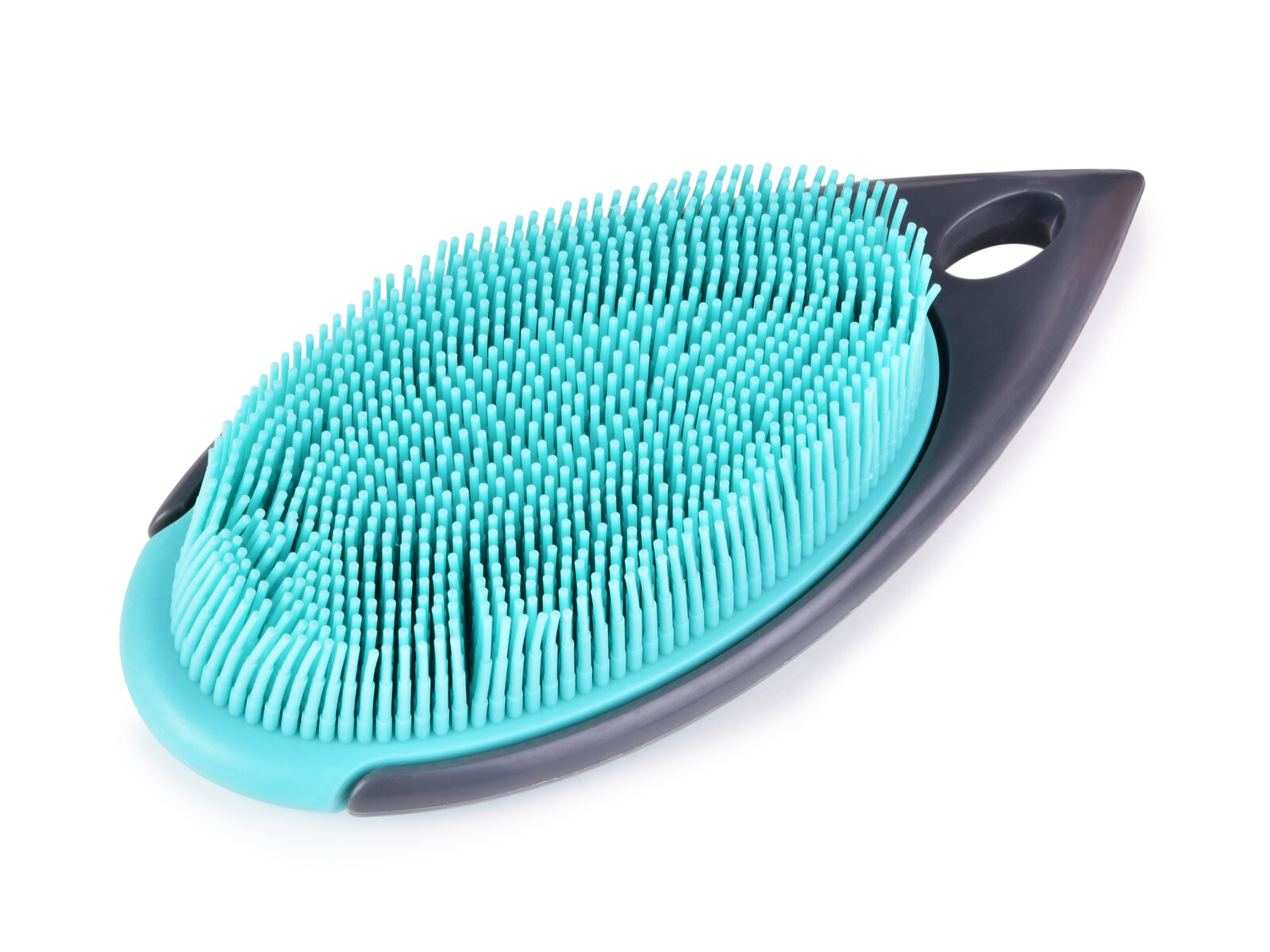 GoEco® | Oboustranný silikonový kartáč na chlupy, praní a úklid | 17 cm