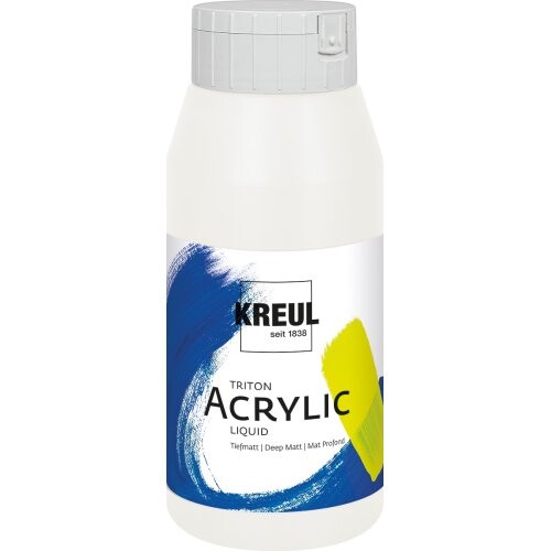 Akrylová barva TRITON KREUL SOLO GOYA 750 ml TITANOVÁ BÍLÁ