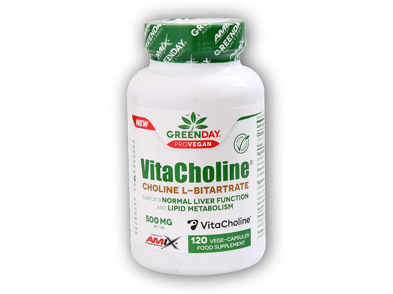 Amix GreenDay Choline Bitartrate VitaCholine 120 Vcaps