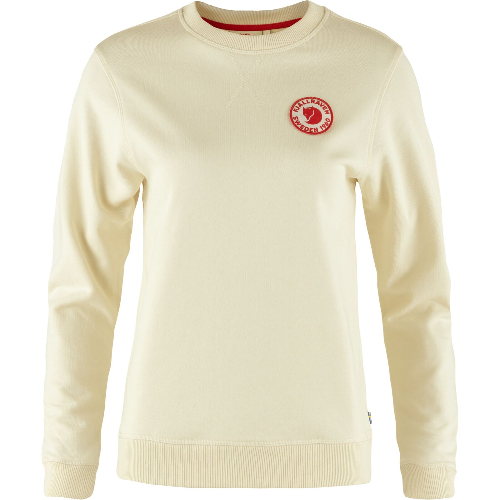 FJÄLLRÄVEN 1960 Logo Badge Sweater W, Chalk White (vzorek) velikost: S