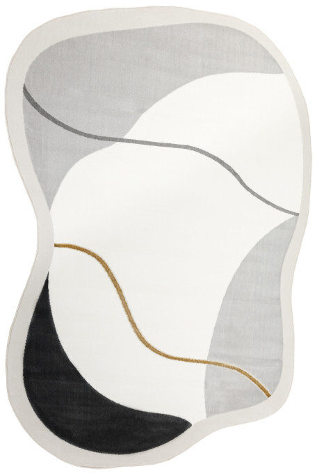 Koberec Selena GS005G krémový / zlatý / šedý