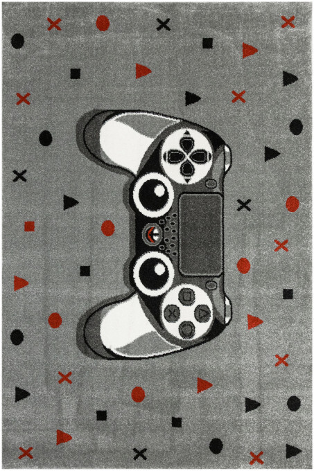 Koberec Lima G928C Gamepad světle šedý / tmavě šedý
