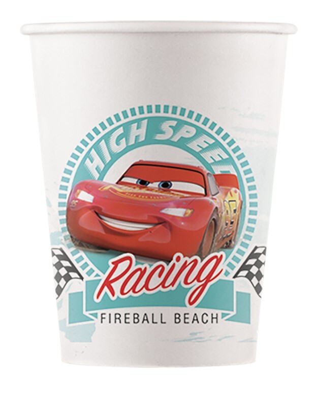 Cars papírové kelímky 8 ks 200 ml Procos