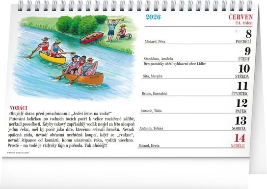 Naše hobby 2026 - stolní kalendář