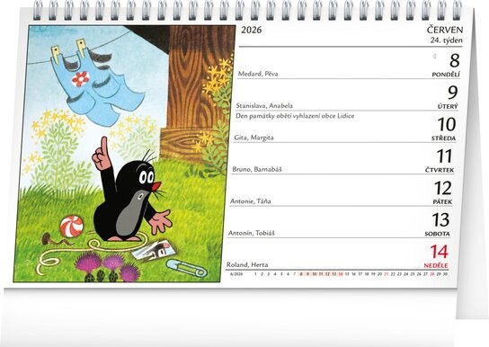 Krteček 2026 - stolní kalendář