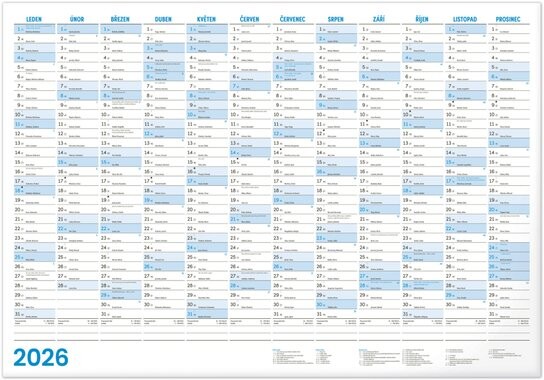 Roční kalendář 2026
