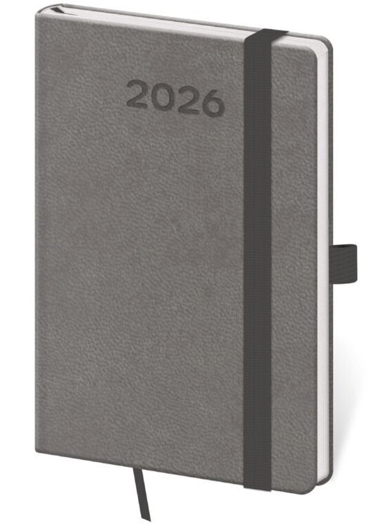 Kapesní diář 2026 Print Pop šedý