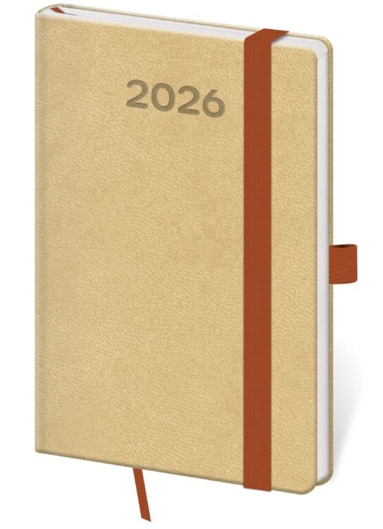 Kapesní diář 2026 Print Pop cappuccino