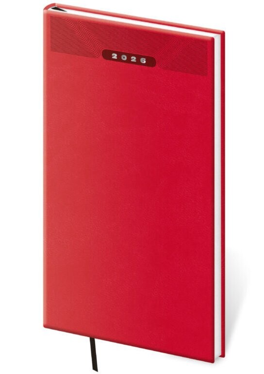 Kapesní diář 2026 Print Classic červený
