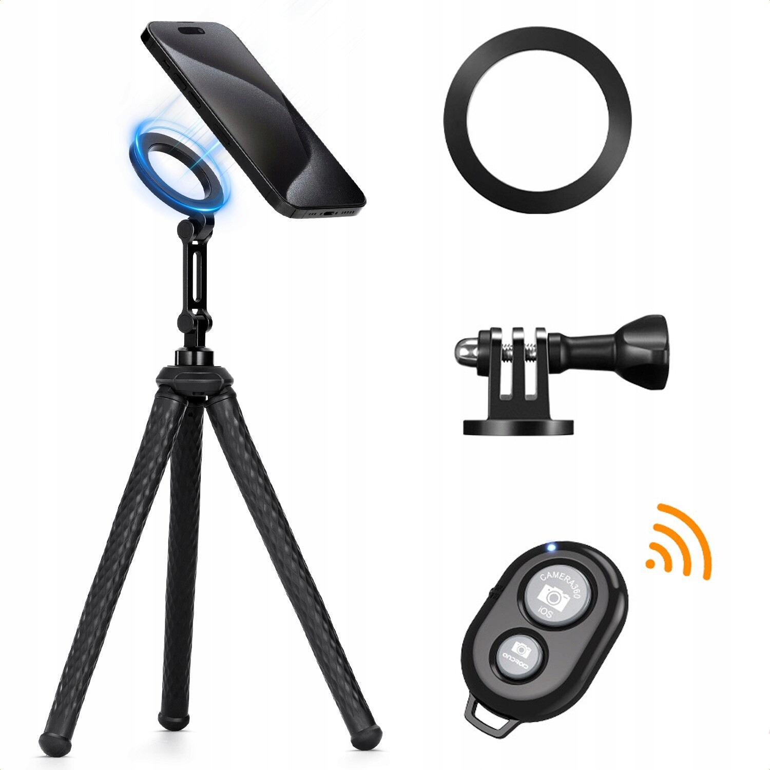 Magnetický Stativ Magsafe Selfie Stick pro chytrý telefon dálkové ovládání K&f