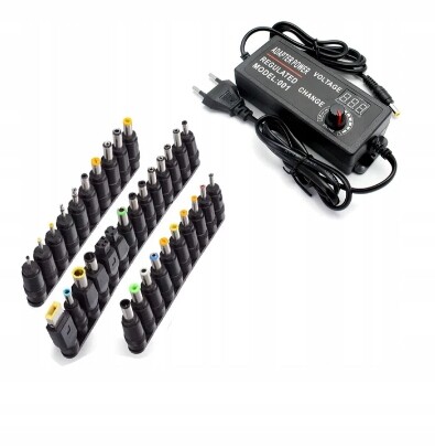 Adaptér Koncovka notebooku 34.szt DC 5.5X2.1MM Napájecí Adaptér 3V-24V 3A