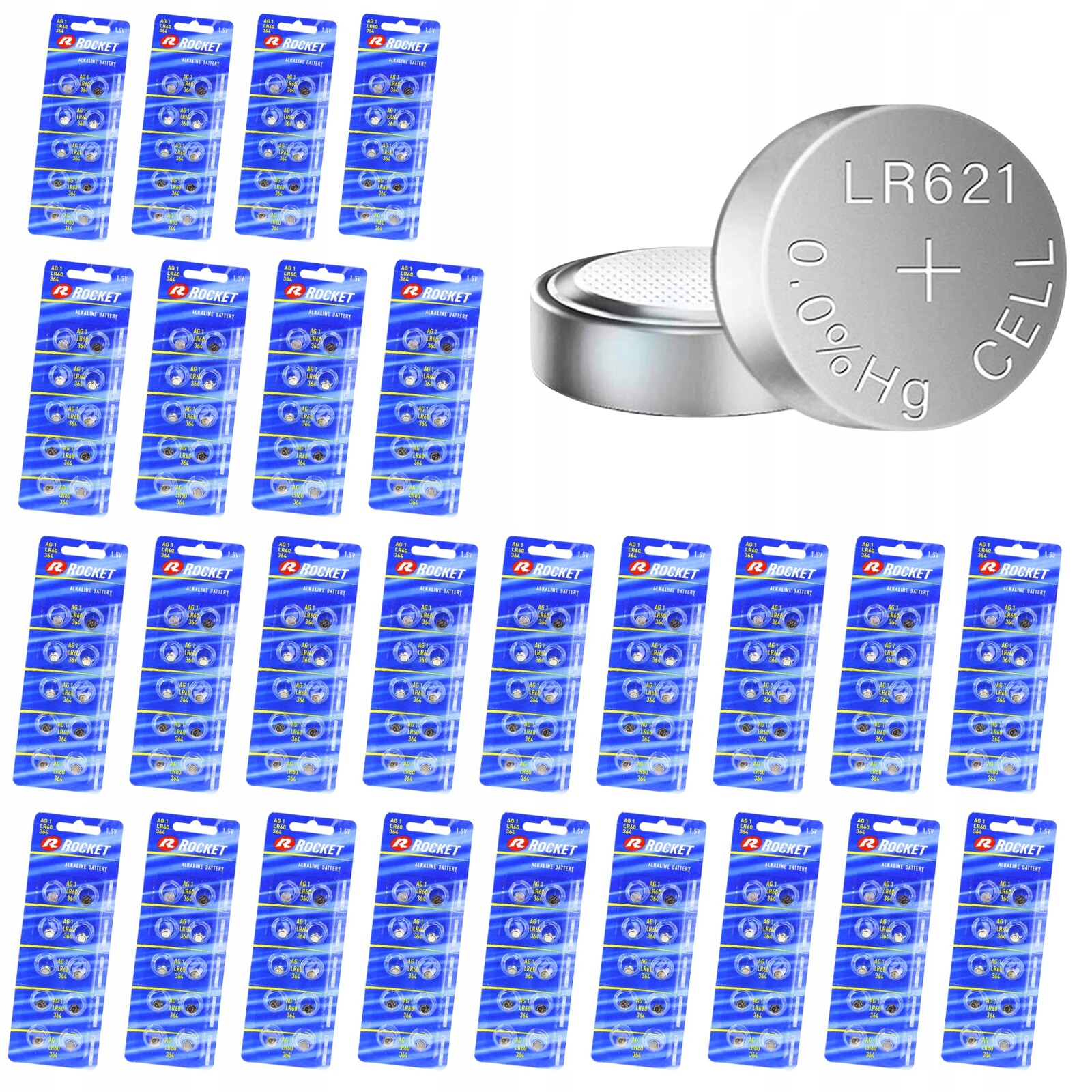 260 Ks Alkalických Baterií AG1 LR60 364 1,5V Baterie LR621 Pro Hodinky SR621