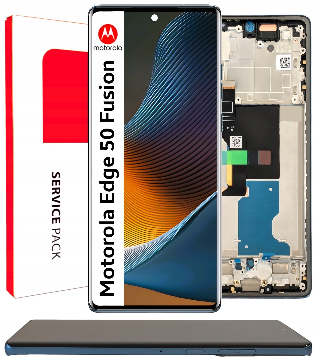 Displej pro Motorola Edge 50 Fusion LCD displej Rámeček Originální Zila