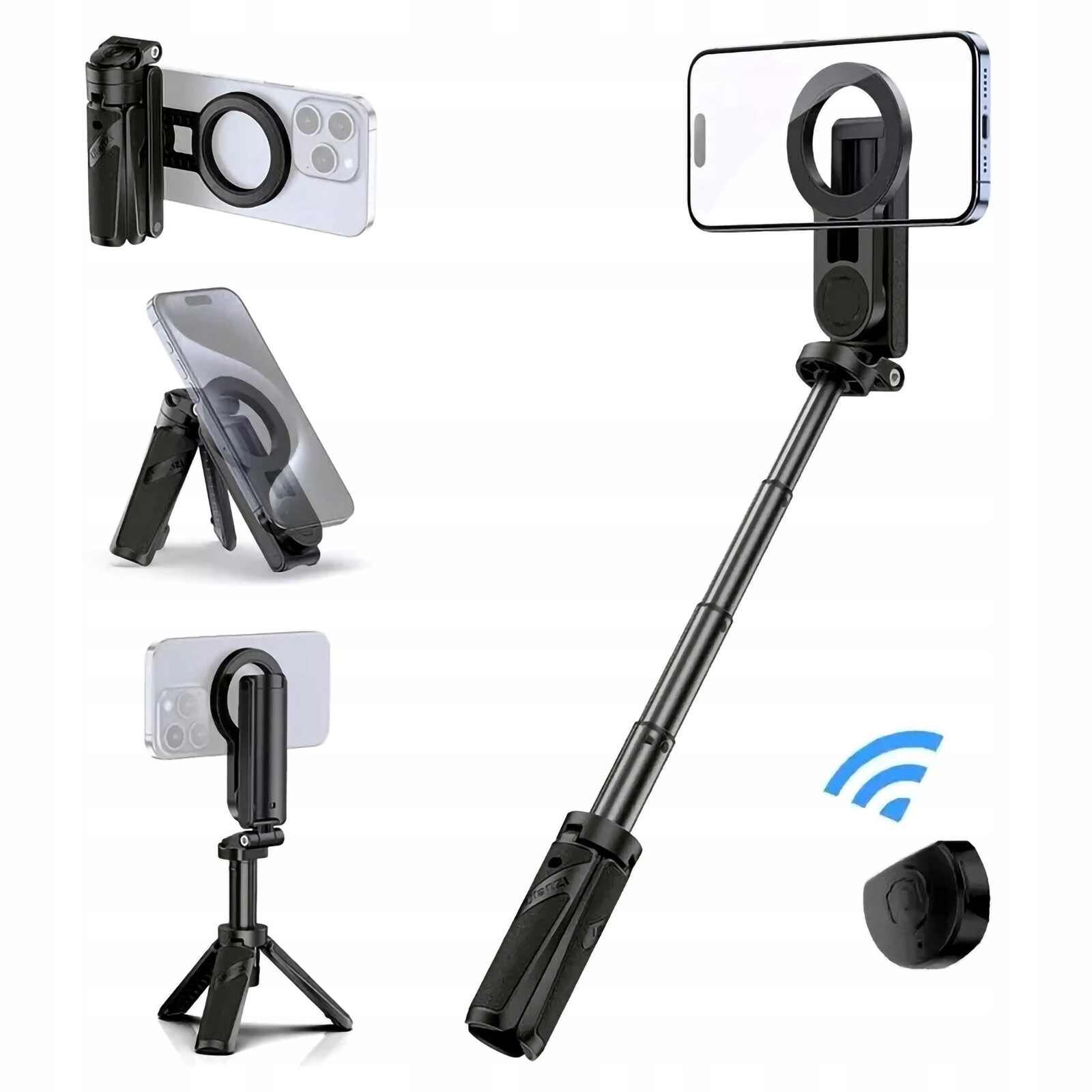 Mini stolní stativ Ulanzi JJ-03 Selfie Stick s MagSafe a Bluetooth dálkovým ovládáním