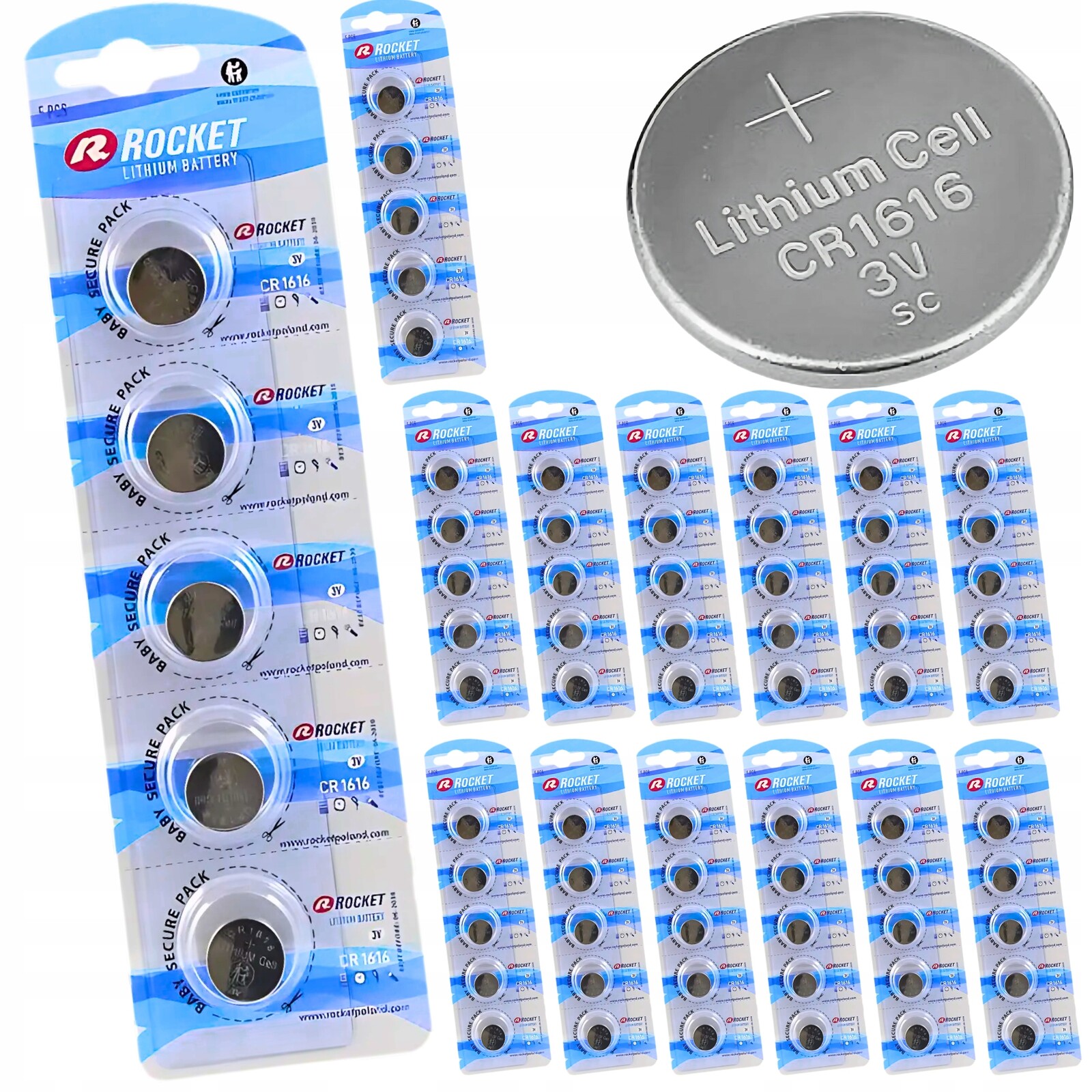 70 Ks CR1616 Lithiová Baterie 3V DL1616 ECR1616 BR1616 Dálkové Ovládání Hodinek SBT13