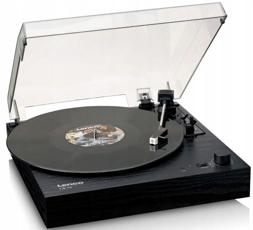 Gramofon Lenco LS-15BK Aux Bluetooth Jehla Audio-Technica AT3600L 2 Reproduktory