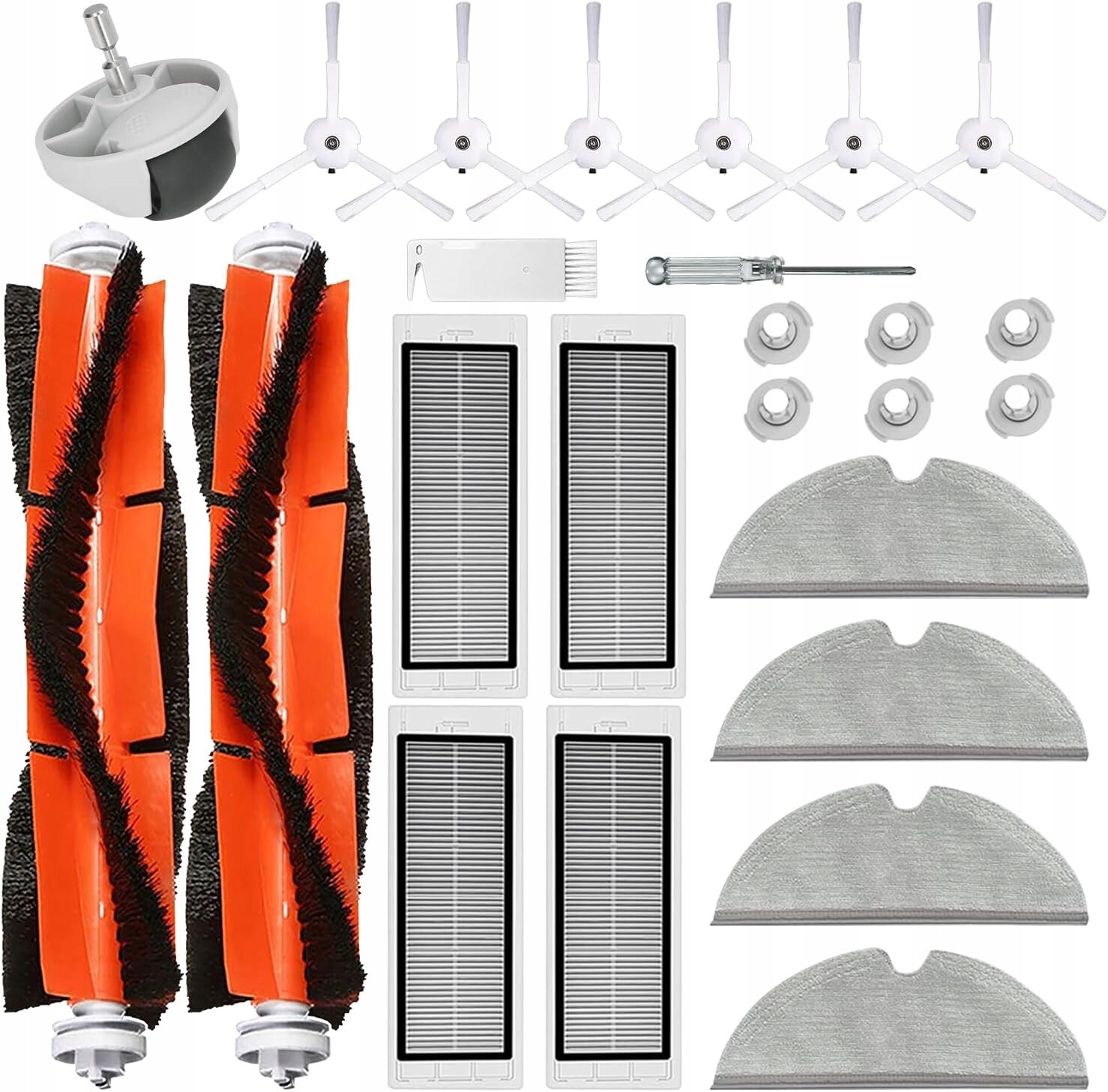 Sada příslušenství Roborock S5/S6: 2 kartáče, 4 filtry, 4 mopy, 6 kartáčů