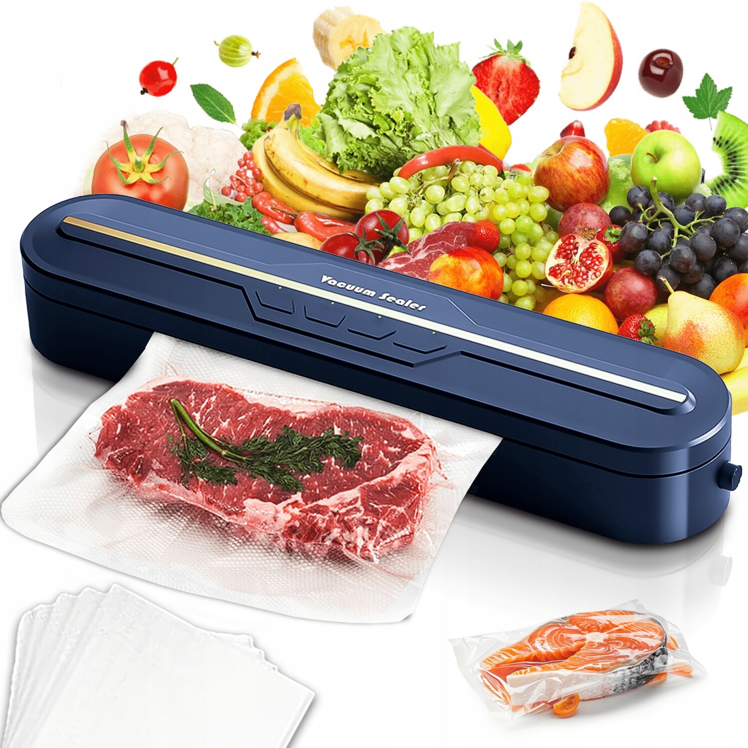 Vakuová Svářečka Pro Balení Potravin A Jídla Balící Stroj 120W 60kpa