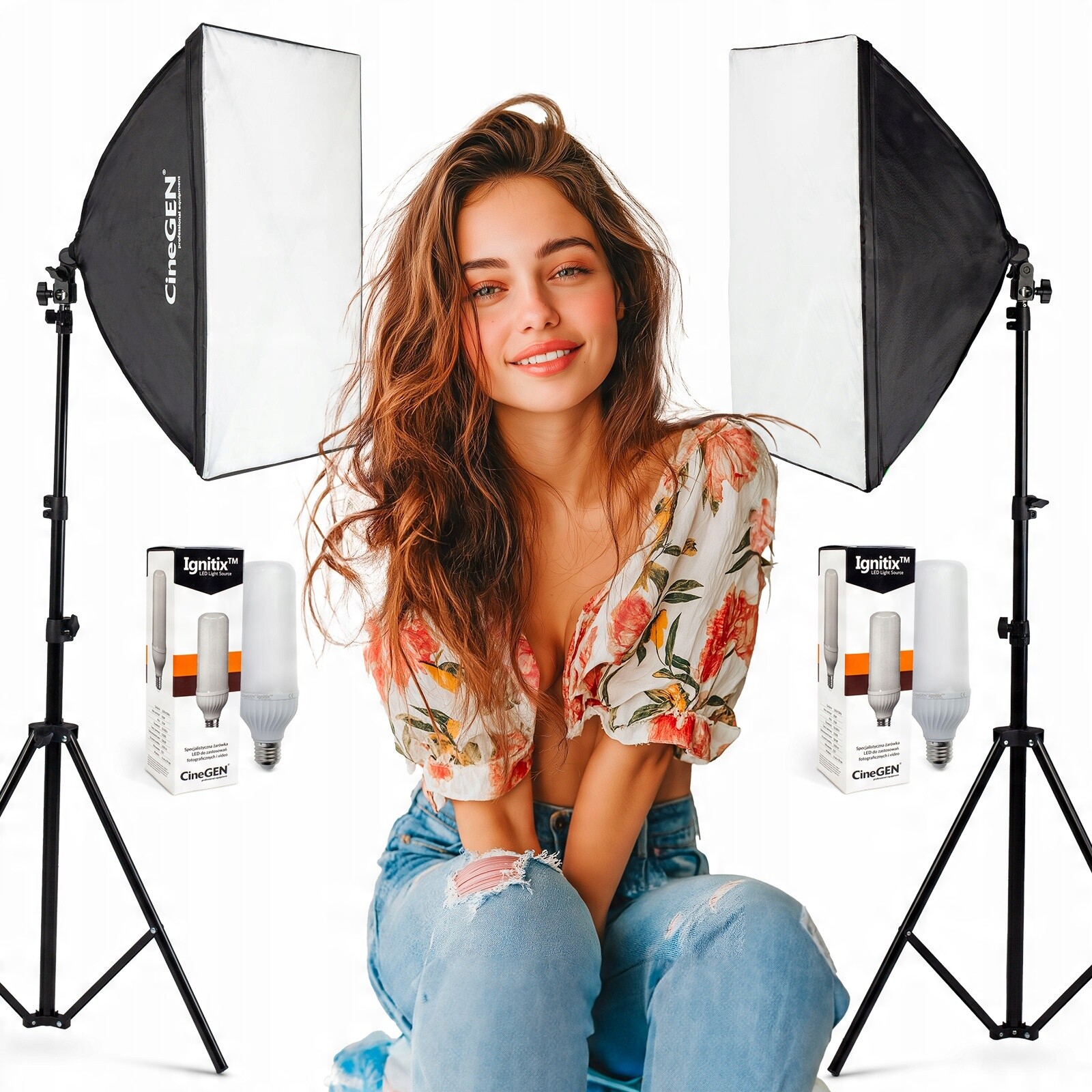 Dvojitá sada svítidel Softbox 40x60 85W Led 5500K
