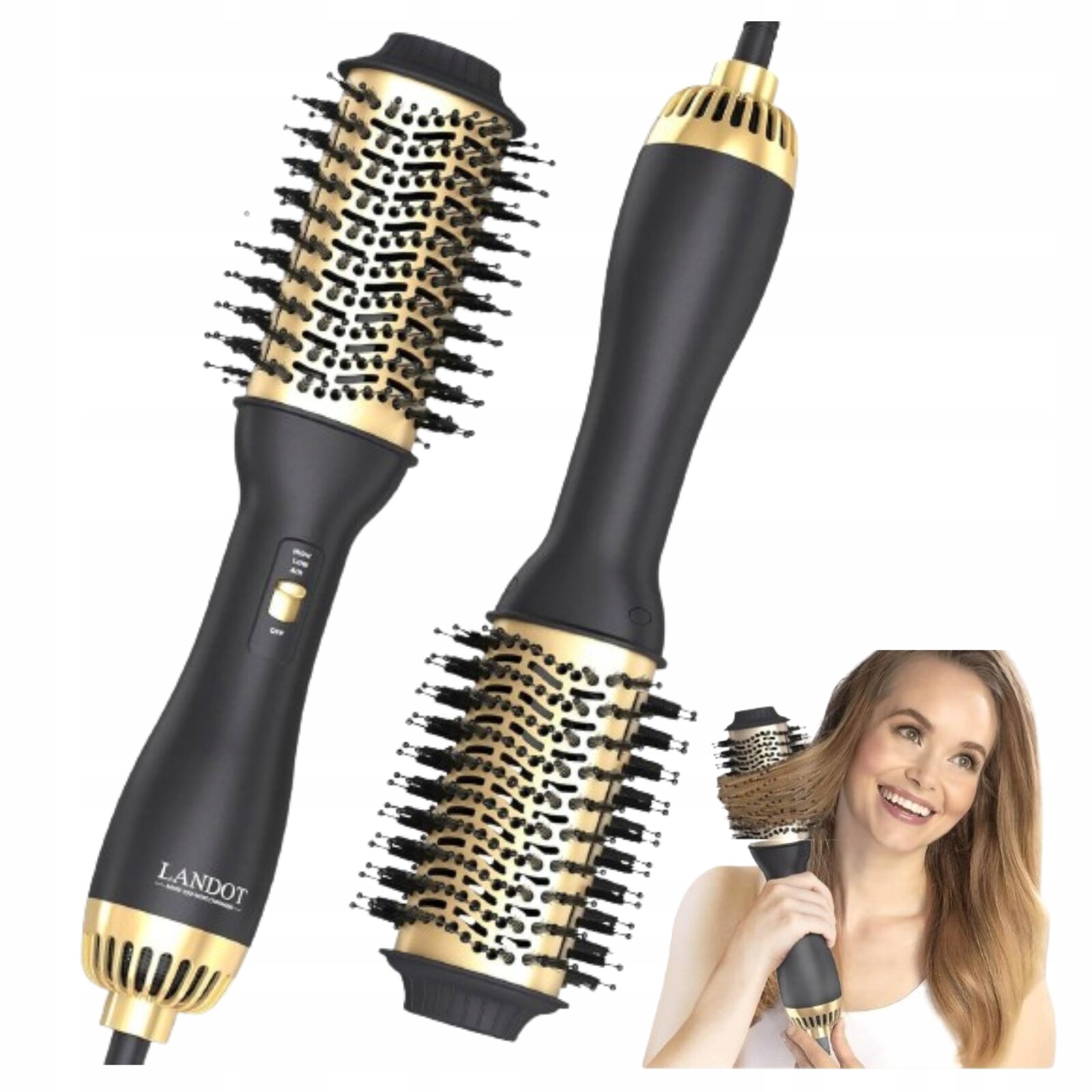 Iontový kartáč pro styling vlasů 2v1 fén Lokowka Styling