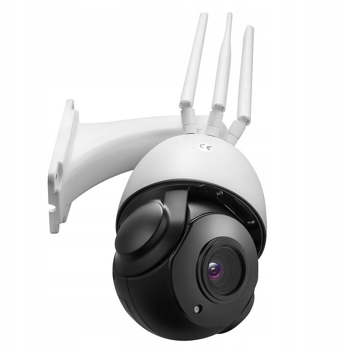 Otočná Kamera Na Sim Kartu 4G Zoom x30 8MPX 4K 128GB Bonus Cam Hi App