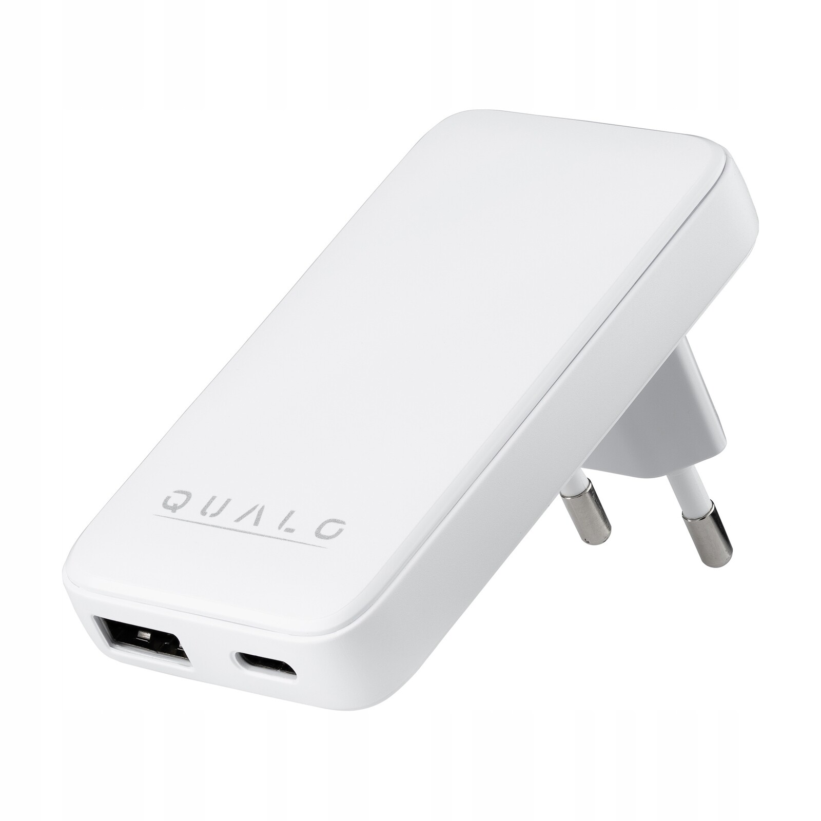 Qualo síťová nabíječka GaNultra slim Usb-a Usb-c Pd 45W bílá Qls-gn-us-a