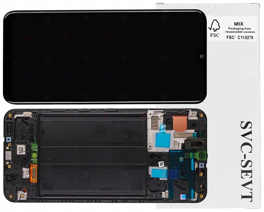 Displej Pro Samsung Galaxy A50 A505 A505F Originální LCD Displej Rámeček