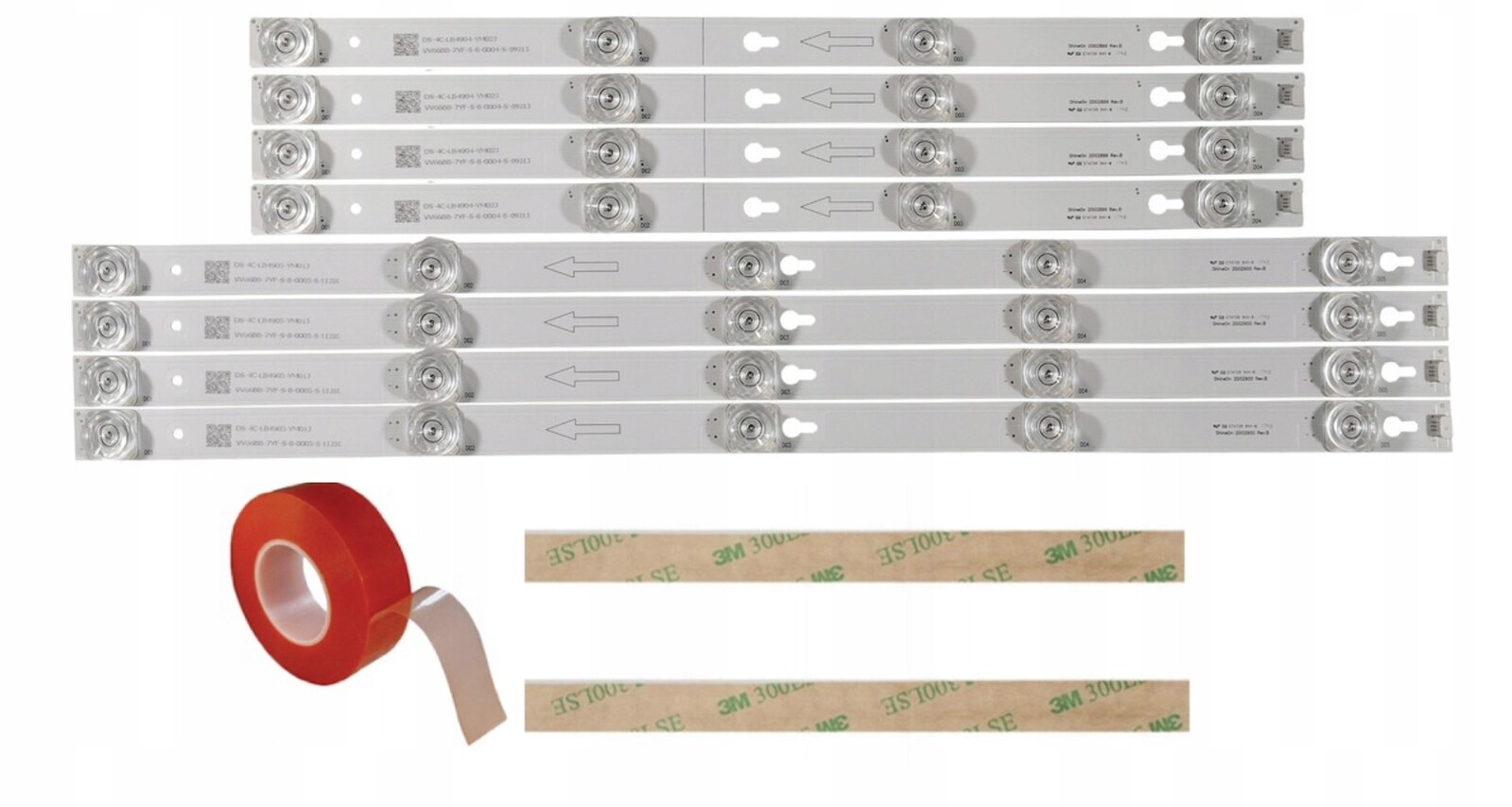 Led lišty Tcl Thomson 49D2900 49UC6306 49UC6316 49U7800 49L2600 U49P6066