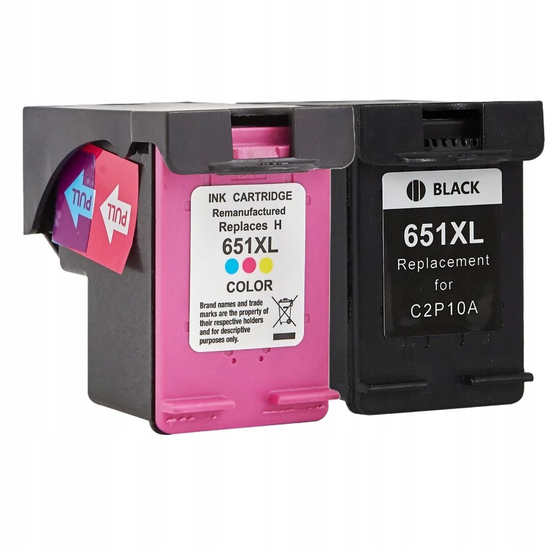 Sada náhradních inkoustů pro Hp 651XL černá a barevná 5645 5575 202 252