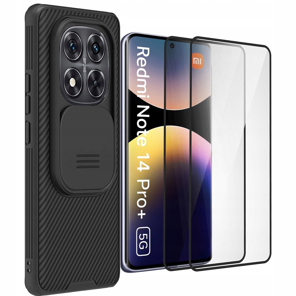 Pouzdro Nillkin pro Redmi Note 14 Pro+ Plus 5G, ochrana fotoaparátu 2x Sklo