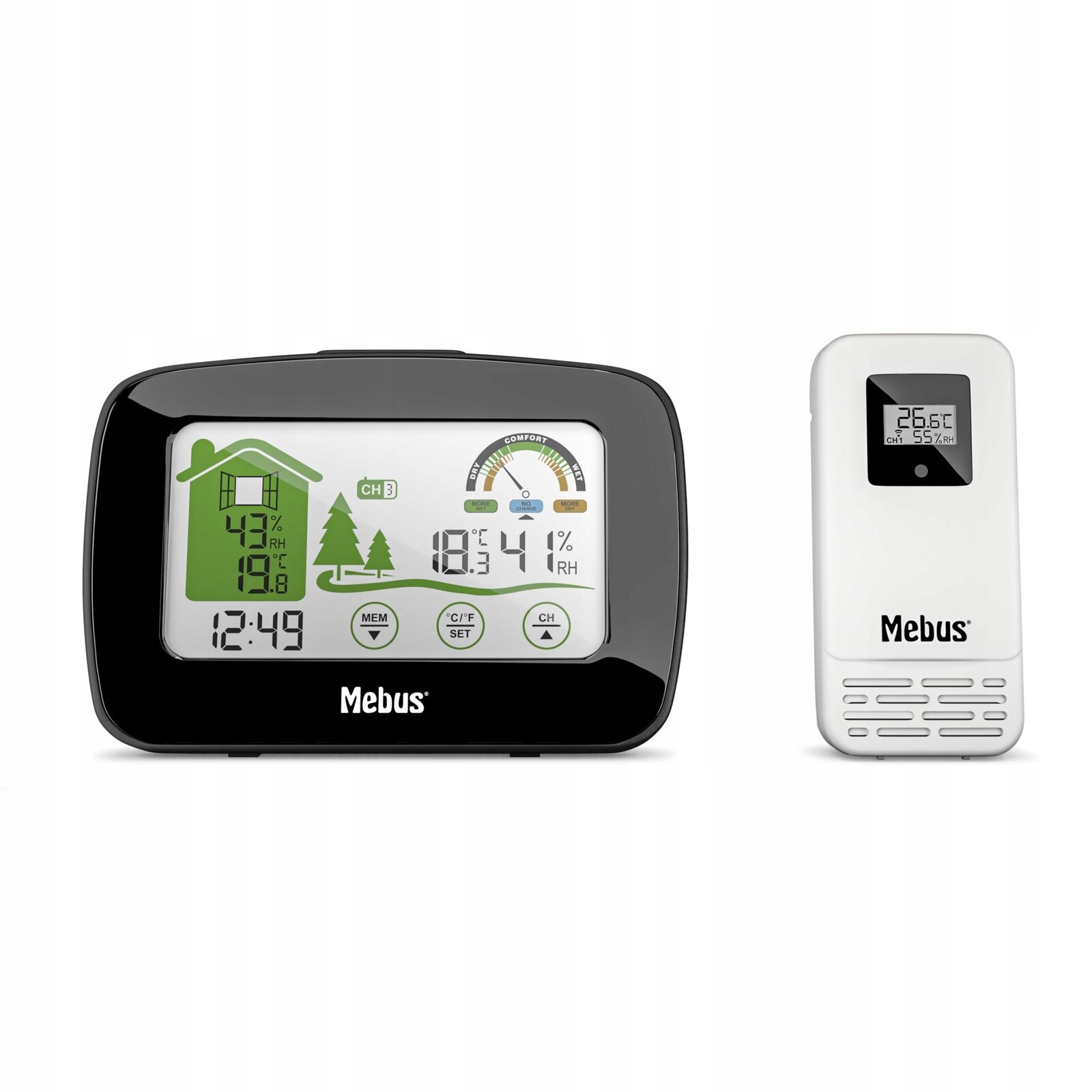 Mebus 40902 bezdrátová meteorologická stanice