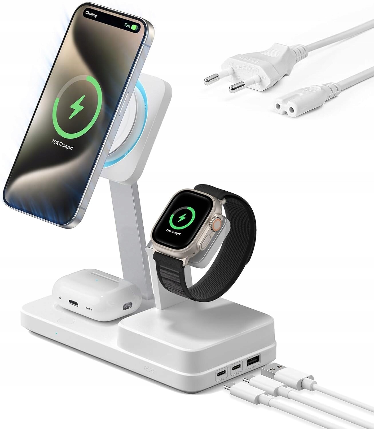 Esr 100W 6 v 1 GaN nabíjecí stanice s technologií CryoBoost