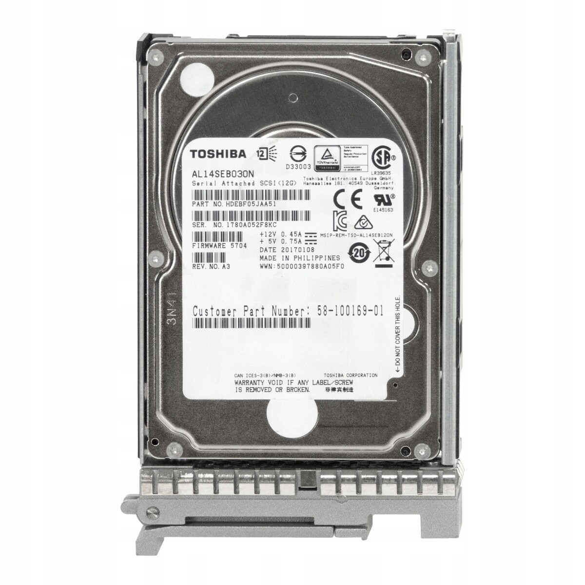 Cisco 58-100169-01 300GB 10K 128MB SAS-3 2,5'' UCS-HD300G10K12G