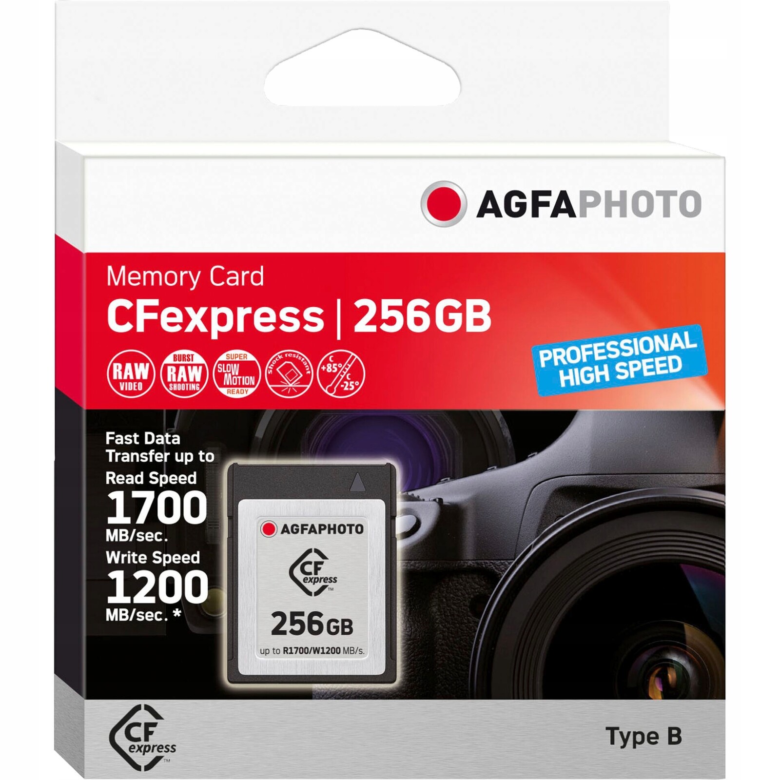 AgfaPhoto CFexpress 256GB profesionální vysokorychlostní