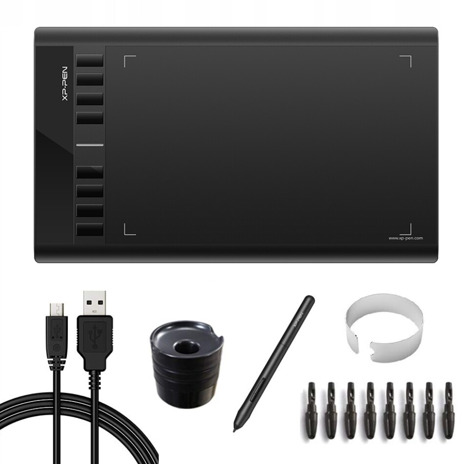 Tablet XP-Pen Star 03 Pírko 8192st 5080 Lpi 25,4 x 15,2 cm