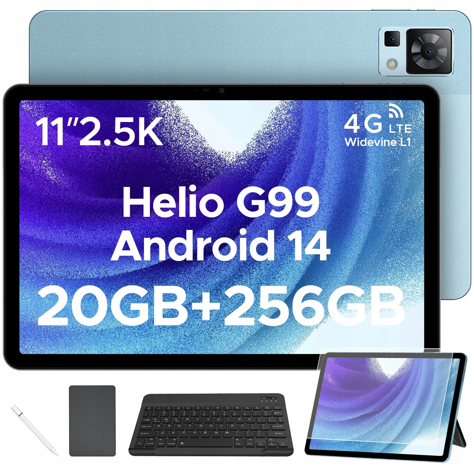 Tablet Doogee T35 Klawiatura/Pióro 20/256GB 2,5K 11