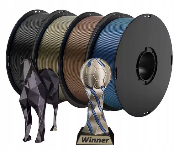 Sada filamentů Anycubic Pla Metal 4 kg Black Blue Cooper Champagne
