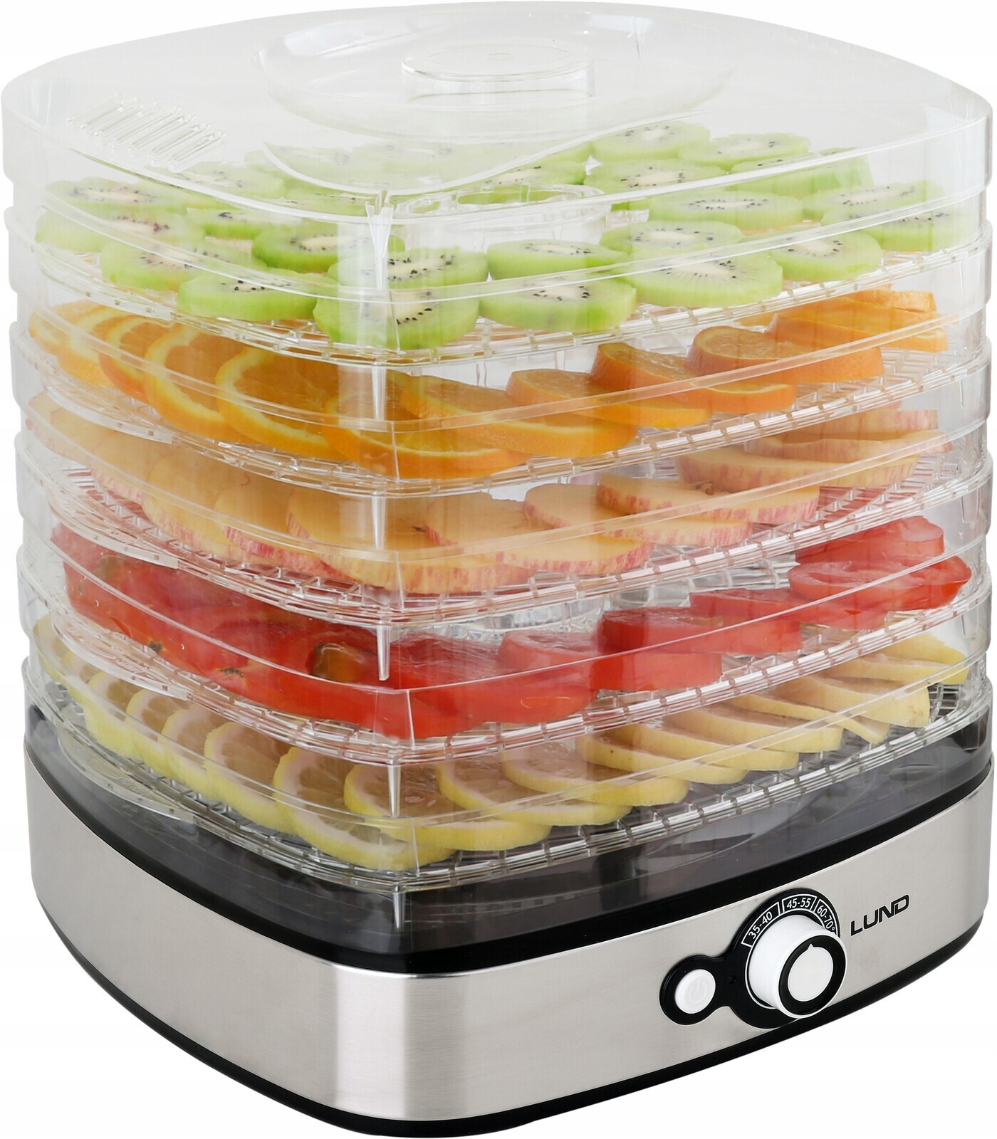 Sušička Potravin Na Houby A Ovoce Zeleniny Bylin Silná 500W Regulace Lund