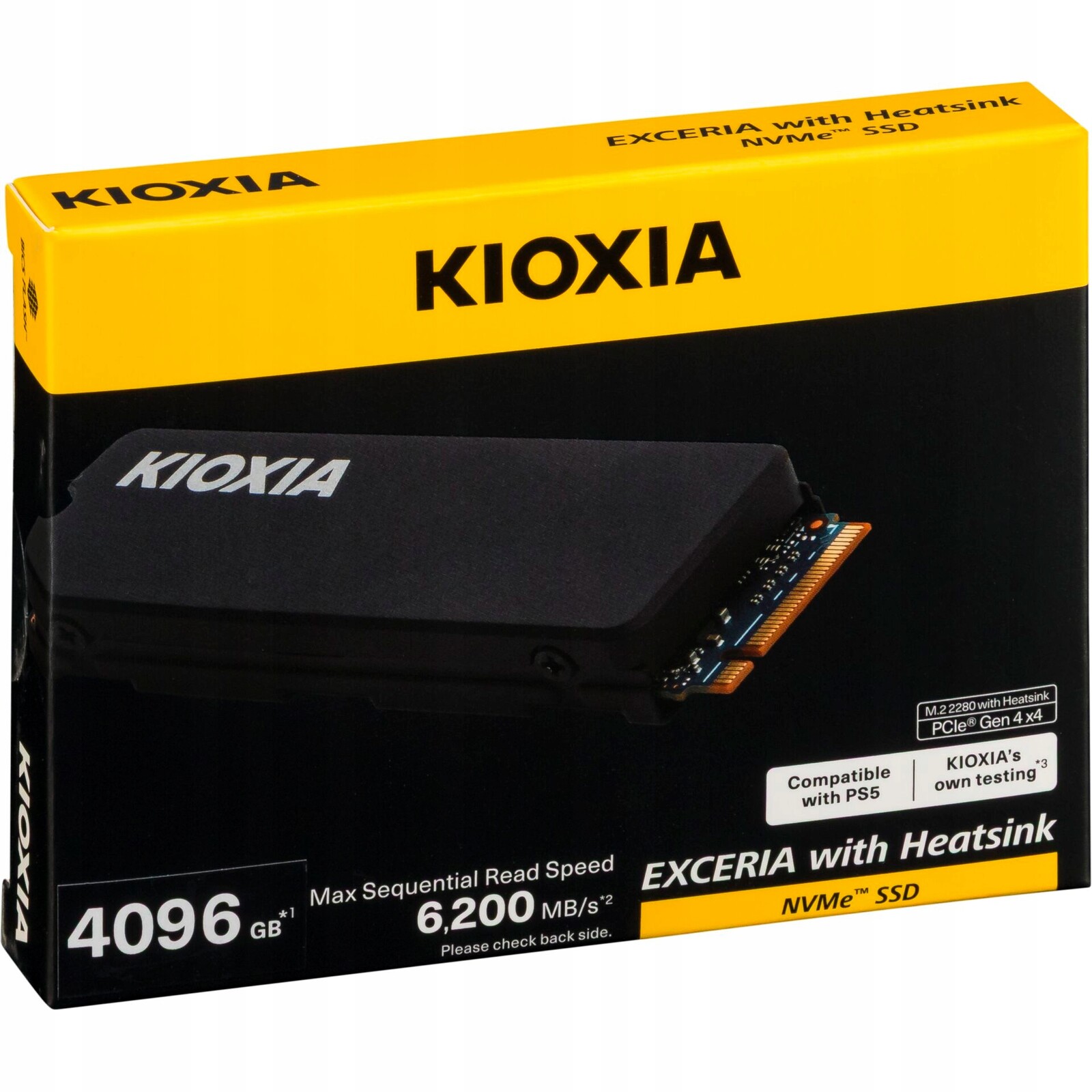 Kioxia Exceria Chladič NVMe 4TB M.2 2280 PCIe Gen4x4